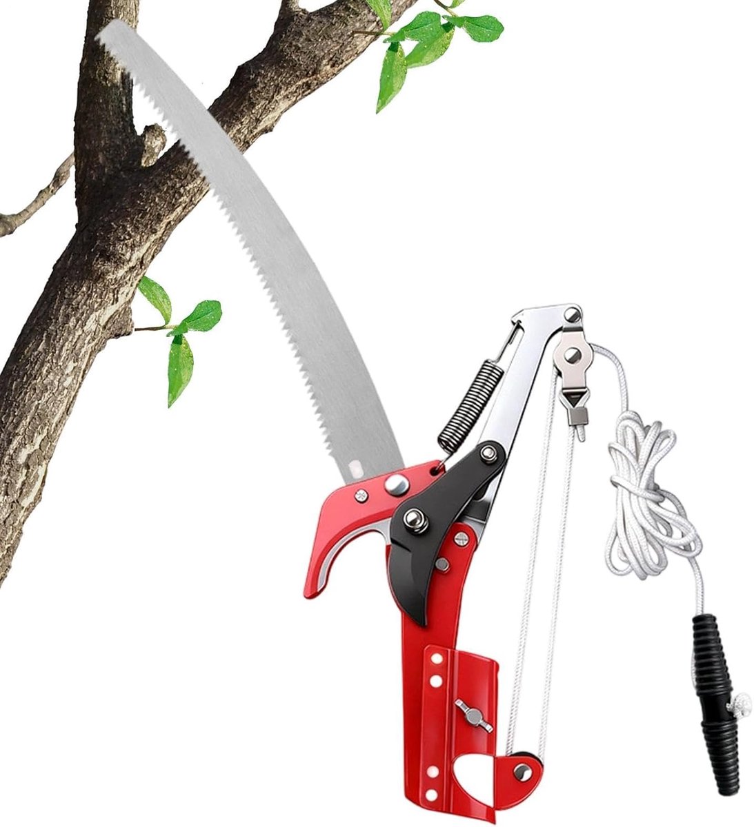 Takkenschaar met steel - Uittrekbare snoeischaar - Takken snoeien - SK5 staal - 34 cm zaag - Uniek
