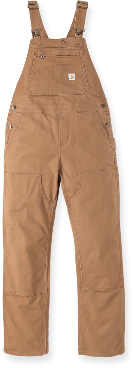 Carhartt Rugged Flex Relaxed Fit Canvas Dames overall Bruin