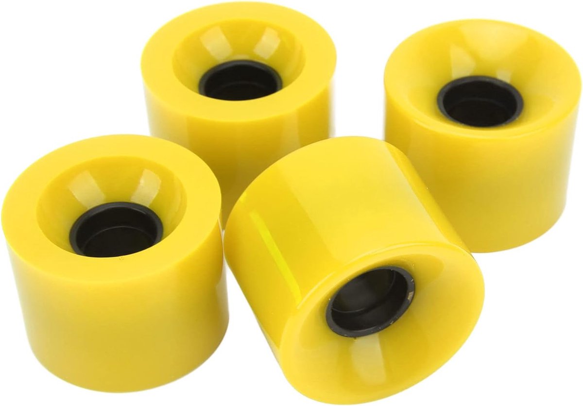 Skateboardwielen Set Vervangende Rolwielen Soepel Rijden Duurzaam PU Materiaal 60×45 mm 4 Stuks