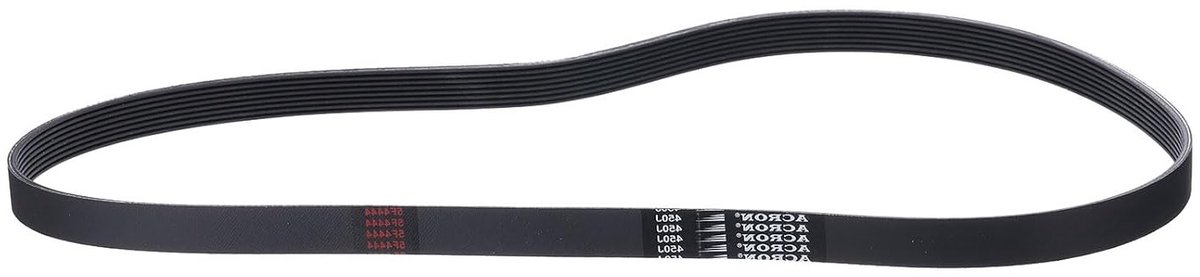 450J8 PJ V-Belt 8 Ribs 1142mm Lengte x 18.7mm Breedte x 3.5mm Hoogte, EPDM Rubber, Micro V-Snaar voor Efficiënte Aandrijving en Duurzaamheid
