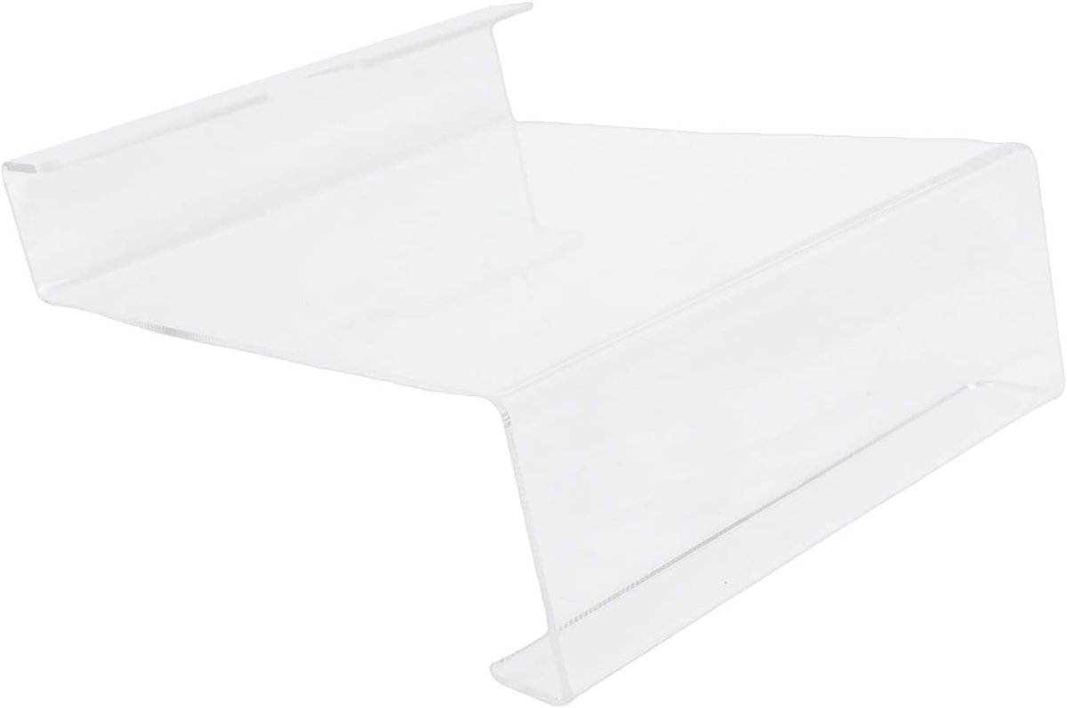 Loopband Boekenstandaard - Hometrainer Accessoire - Trainingscomfort Vergroten - Sterk Acryl Materiaal - 22 x 19 x 7 cm - Transparant