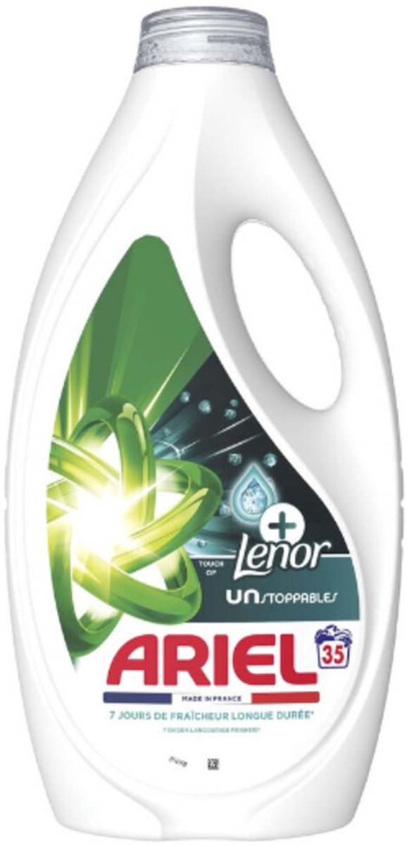Ariel Vloeibaar Wasmiddel Touch Of Lenor Unstoppables 35 Wasbeurten - 1575 ml