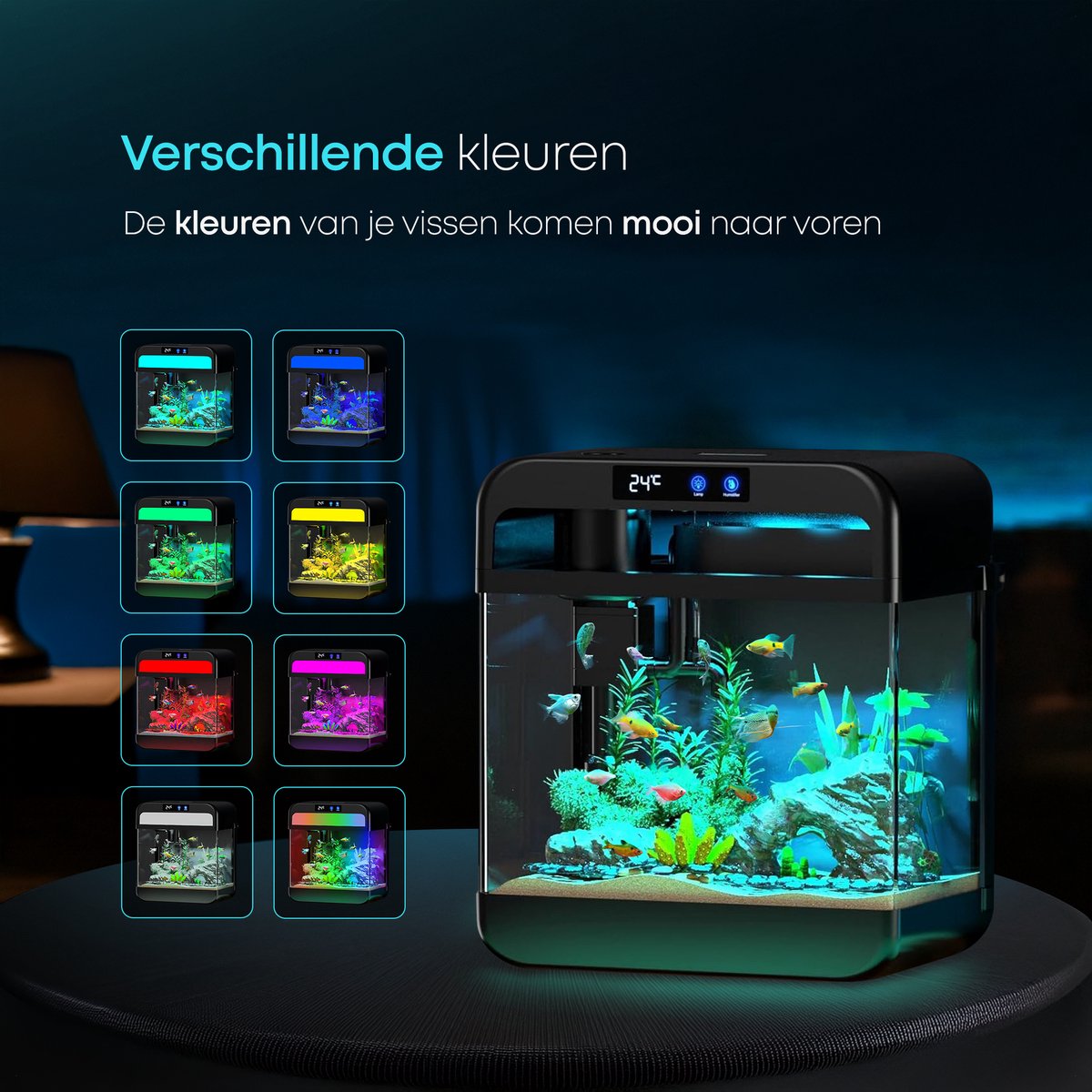 AquaImpact Zelfreinigend Aquarium 13 L - 3-in-1 pomp en LED thumbnail 7