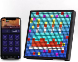 Pixel Scherm - Animatie Display Klok - Desktop Decoratie - App Controle - 32 Pixels - Zwart