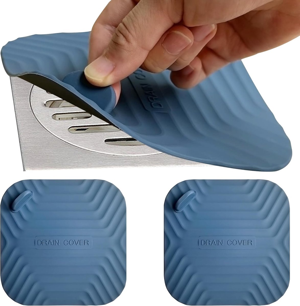 2 Stuks Badstop - Wastafel Badplug - Afvoerstop - Gootsteenstop - Afvoerpluggen - Afvoerplug - Universeel - Silicone - Voor Gootstenen, Wastafels, Badkuipen, Keukens, Badkamers en Aanrechtbladen - Blauw