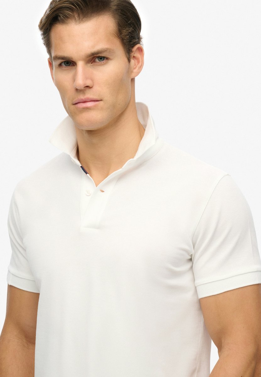 Superdry City Pique Korte Mouw Poloshirt L Man Optic