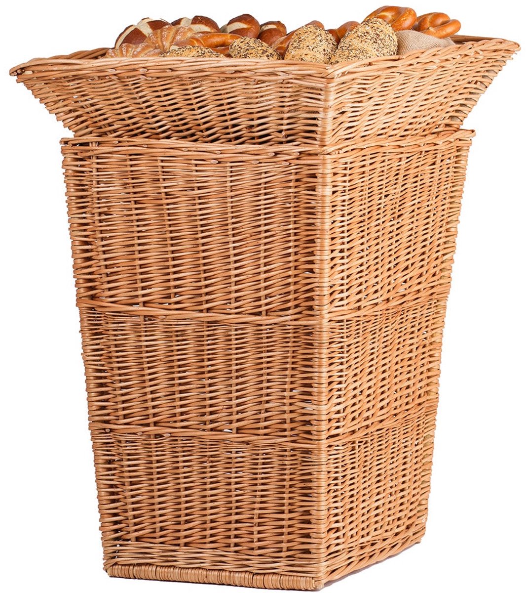TheWickerStories Display Series - Rieten Presentatiemand - Winkeldisplay voor Brood, Bakkerij & Horeca - Handgemaakt