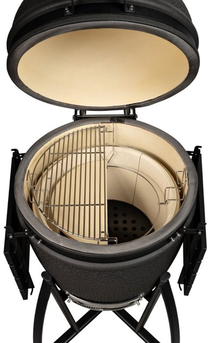 Grill Guru Prime Large - Kamado - Noir mat - Complet