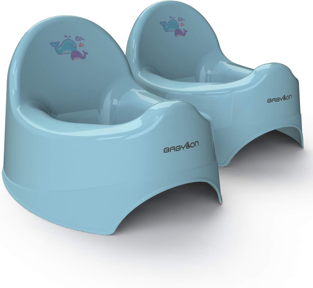 SnelShoppen - Babylons Kinder Potty Nautilus - Antislip Toilet Pot voor Kinderen - Blauw - Anatomisch Ontwerp - Nachtpot voor Meisjes en Jongens - Bab