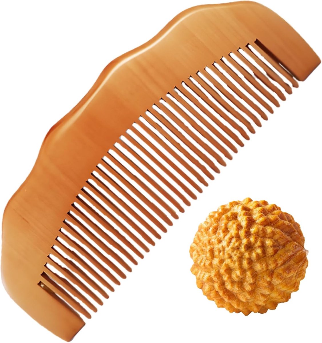SnelShoppen - Birth Comb Acupressure Massage Ball Set voor Zwangerschap, Houten Pijnverlichting Comb, Natuurlijke Ontspanning, Cadeau voor Moeders, Ve