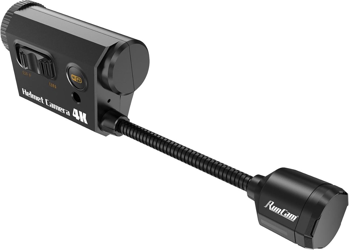 SnelShoppen - 4K Bendable Actie Camera met 6 Uur Opname, Helmet Camera voor Airsoft, Paintball, Motor, Fietsen, Klimmen en Outdoor Sporten met App Con