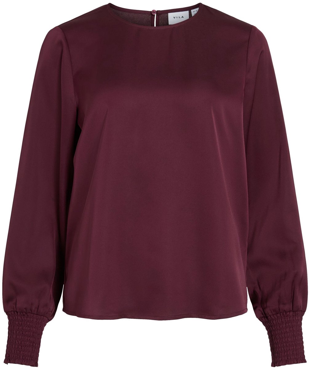 VILA Top met lange mouwen VIELLETTE ronde hals