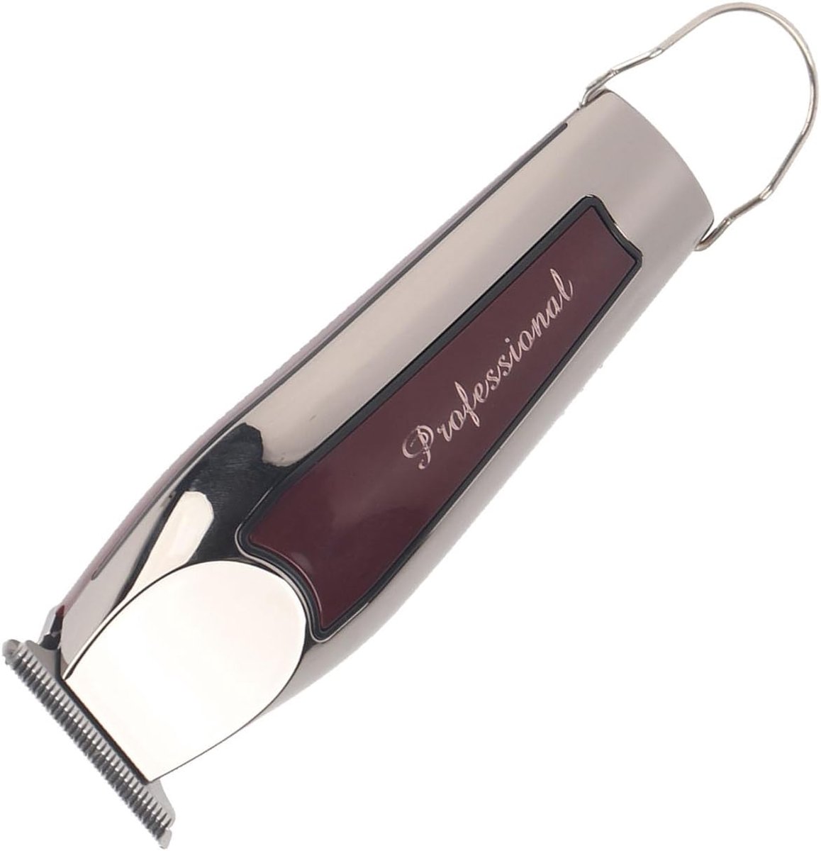 SnelShoppen - Oplaadbare Elektrische Haartrimmer met Keramisch Mes, 60min Batterijduur, 0.5-1.5mm Instelbare Kam voor Haar en Baardstyling, Silver ABS
