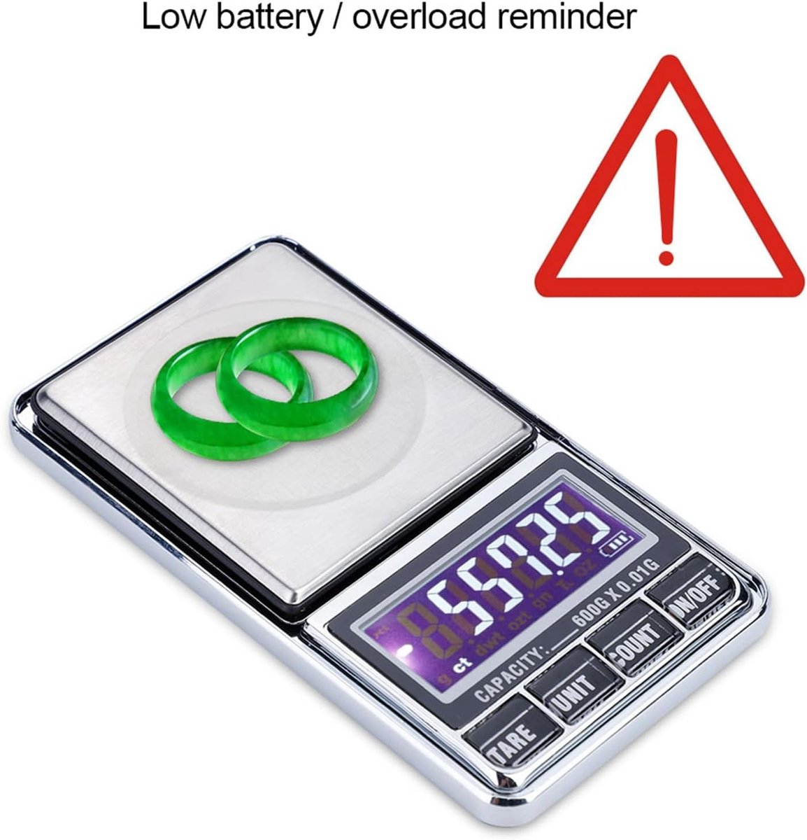 SnelShoppen - Digitale Keukenweegschaal USB Hoge Precisie Balans - 600g/0.01g Pocket Gewicht Digitale Elektronische Weegschaal voor Koken en Bakken