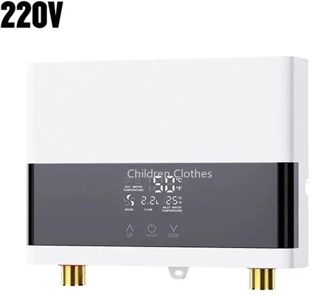 Elektrische Doorstroomverwarmer - Boiler - Wandmontage - Badkamer & Keuken - Instant Warm Water - 220V - 6000W - Met LCD Temperatuurdisplay & Afstandsbediening - Compact - Veilig - Energiezuinig - Wit