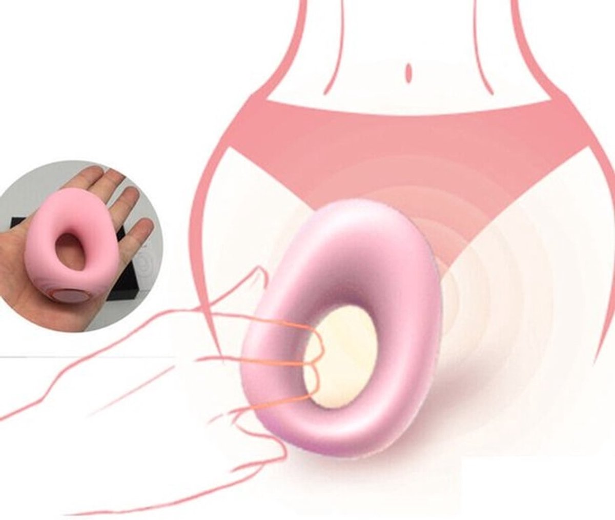 Oplaadbare G-spot dildo ei ringvibrator anale clitorisstimulator massageapparaat