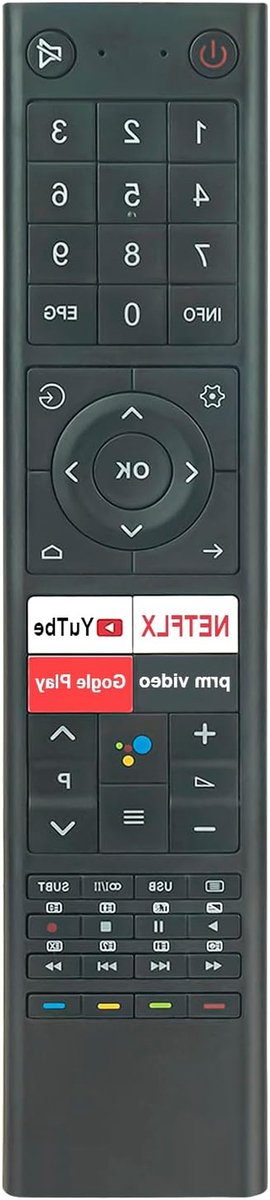 Vervangende Afstandsbediening - Universele Controller - TV Bediening - Spraakgestuurd - 10 Meter - Zwart