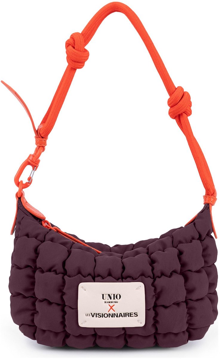 Unio Hamburg x Les Visionnaires schoudertas Bubble Unio Little Sophie Dark Wine (rood)paars