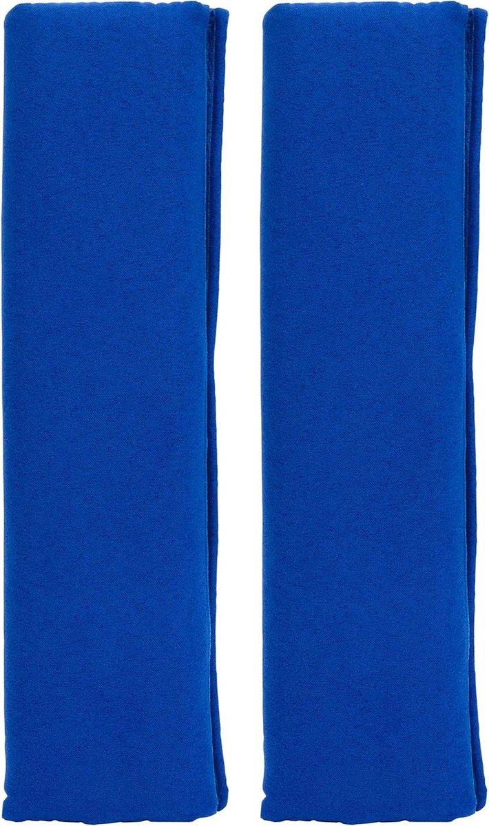 Riemkussens - Velours Pads - Comfortabel reizen - Wasbaar en universeel - Set van 2 - Blauw