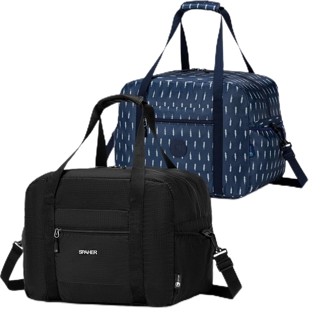 SnelShoppen - Travel Bag Hand Luggage 40x30x25cm - Vouwbare Sporttas voor Vrouwen en Mannen - Lichtgewicht Cabin Bag voor Vliegtuig - Weekender Bag in