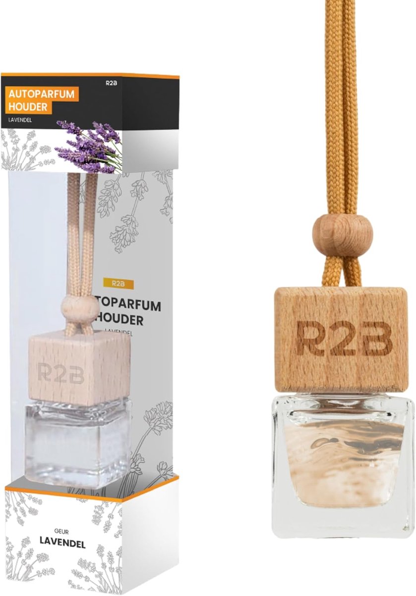 SnelShoppen - Auto Geurhanger - Lavendel Geur 10ml - Luxe Auto Luchtverfrisser voor Auto, Thuis of Kantoor - Langdurige Geurverspreider