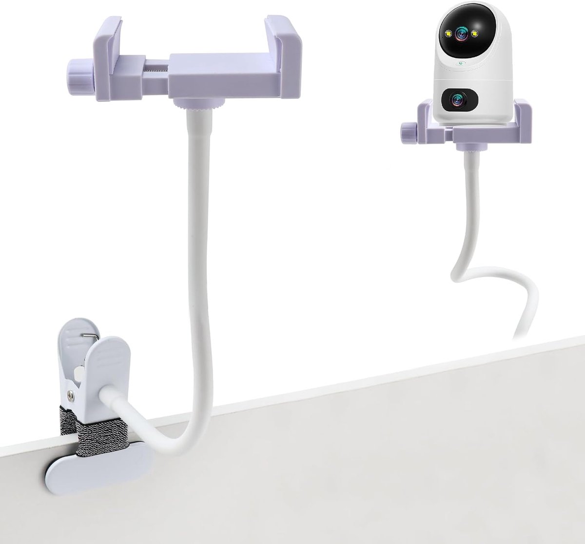 SnelShoppen - Universele Babyfoonhouder, Clip Babycamerahouder, Babymonitorhouder voor Mobiele Telefoons, Compatibel met de meeste Babyfoons voor Kind