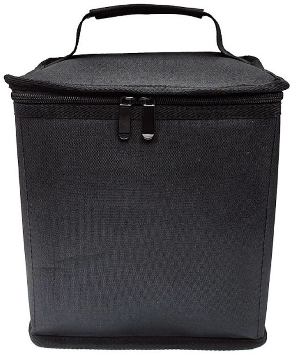VHV - Opbergtas - Gasfles opbergtas - Beschermhoes voor butaan gaspatroon - Met handvat - Draagbare gasfleshoes - Voor kamperen, buiten koken en barbecue -24*22*16cm - Zwart