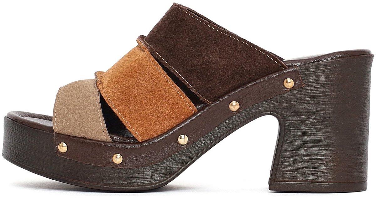 DERIMOD Muiltjes Met Hoge Hak Suède High Heel Muiltjes