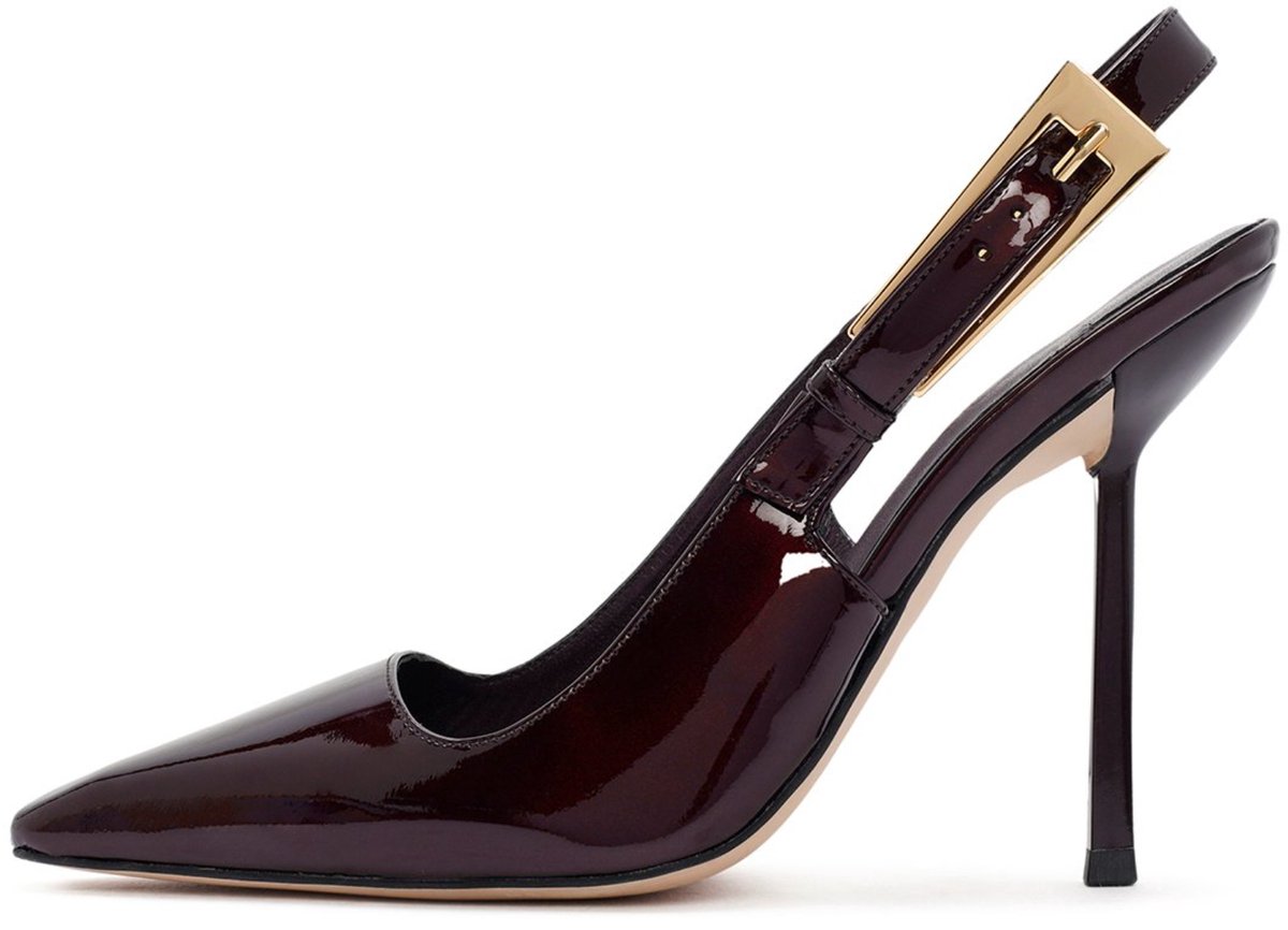 DERIMOD High Heeled Shoes Patent Leather High Heeled Shoes