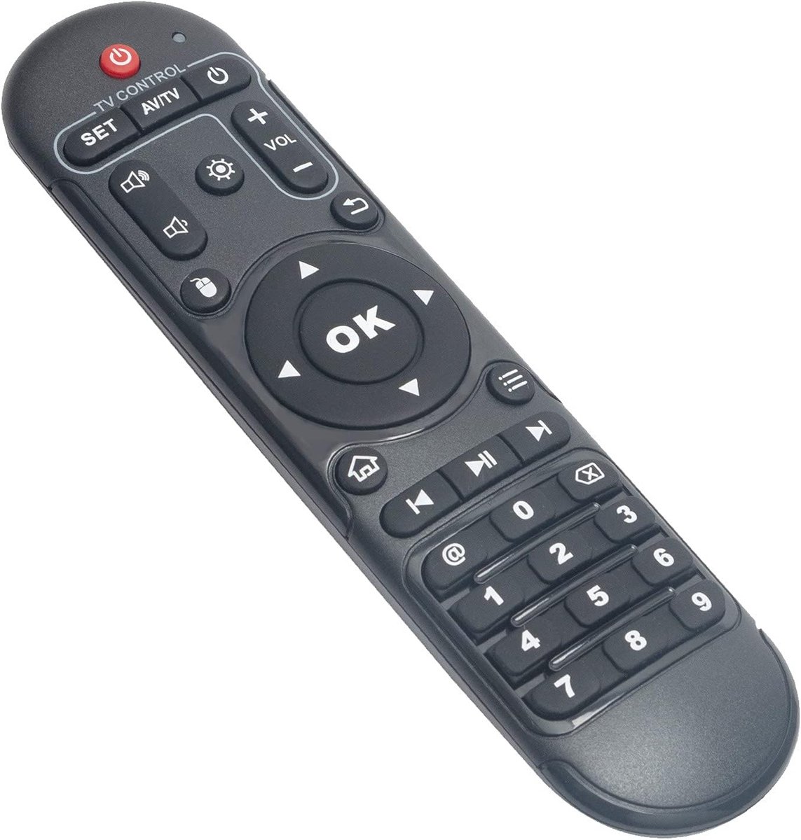 SnelShoppen - Universele Afstandsbediening voor MXQ TV Box, H96, T95, HK1, X96, V88 - Plug & Play, Alkaline Batterijen, Eenvoudig in Gebruik