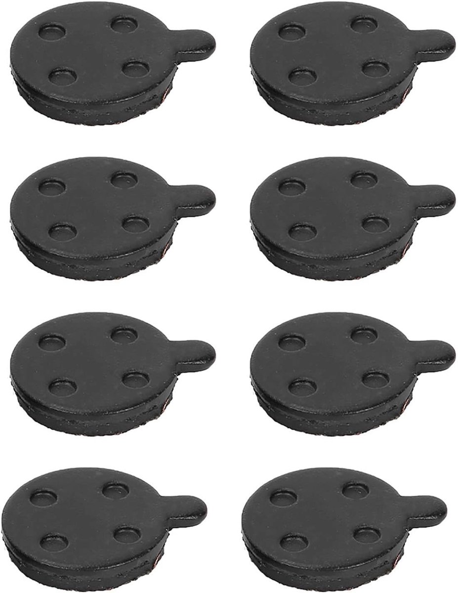 SnelShoppen - Brake Pads Disc Brake Pads 4 Pairs Rood Koper Semi-Metaal Vervangingsonderdelen Geschikt voor 10 Inch Elektrische Scooter