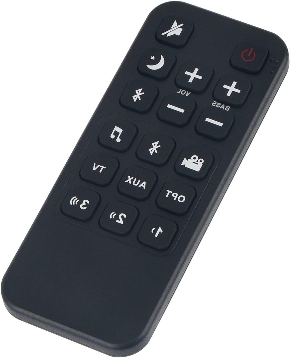 Vervangende Afstandsbediening - Universele Bediening - Soundbar Bediening - Direct Gebruiksklaar - 10 Meter Bereik - Zwart