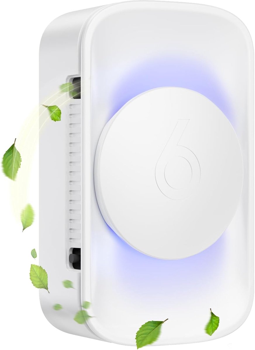 Thijox - Ionisator Luchtreiniger voor Binnen, Stil Luchtfilter tegen Allergieën, Huisdieren, Rook, Geurtjes en Formaldehyde, Compact en Efficiënt, Per