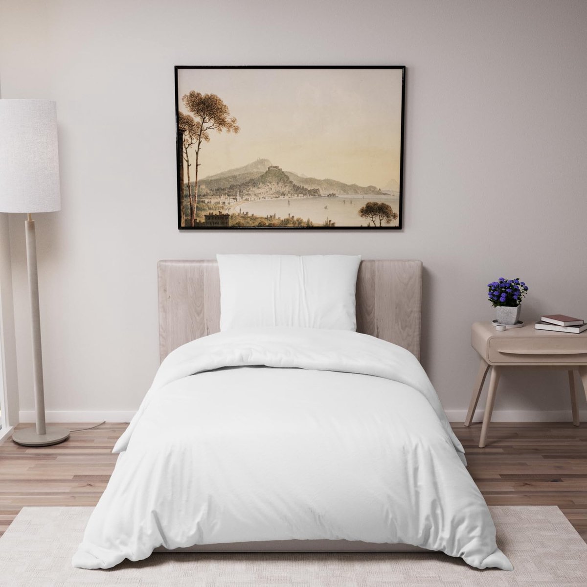 SnelShoppen - Dekbedovertrek 135x200 cm met 1 Kussensloop 80x80 cm - Wit - 100% Microvezel - Oeko TEX - Zacht en Ademend - Voor Alle Seizoenen