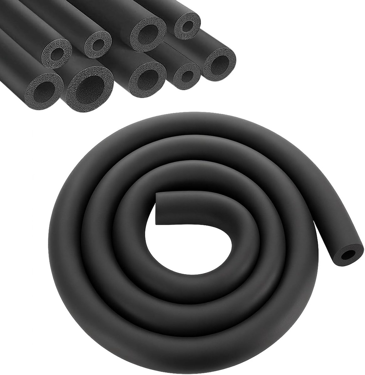 SnelShoppen - Pipe Isolatie Foam Ø 22mm - Zwarte Isolatiebuis voor Verwarmingsleidingen - 1,8m Lang - Hoogwaardige Isolatie voor Sanitair en Verwarmin