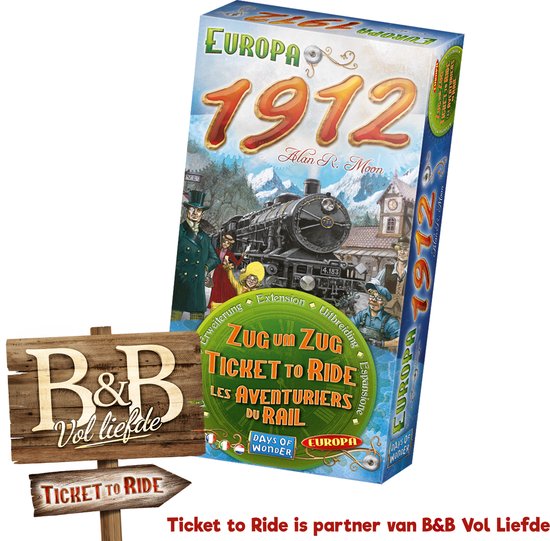 Days of Wonder - Ticket to Ride Europa 1912 - Uitbreiding voor Europe - Bordspel