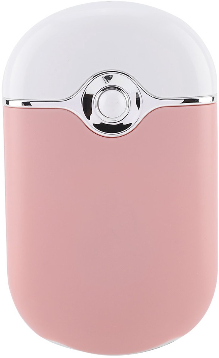 Draagbare oplaadbare USB-handventilator – bladeloze koeling (ook geschikt voor wimpers) – roze