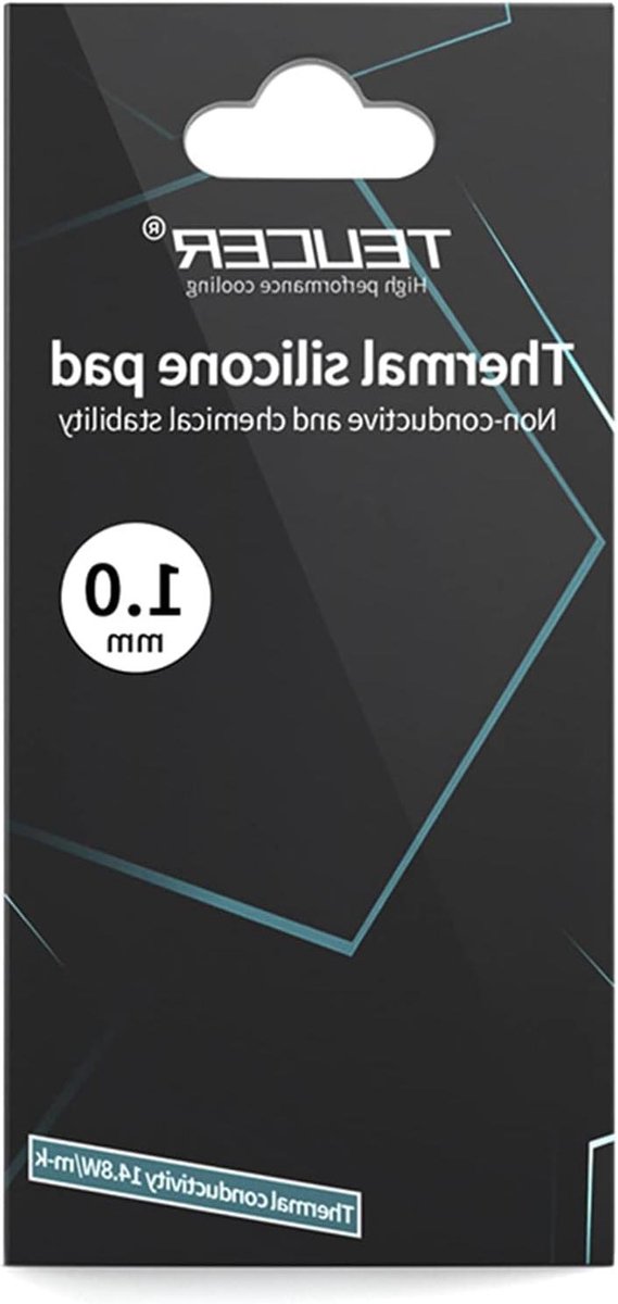 Warmtegeleidingspads - Thermische pads - Koeling verbeteren - Hoge geleidbaarheid 14.8 W/mK - 85x45x1 mm - Zwart