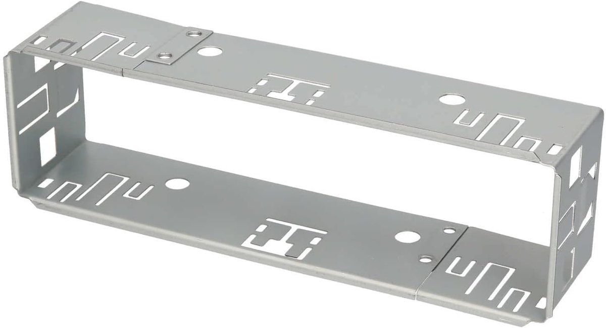 SnelShoppen - Audioproject A122 Inbouwframe 1DIN Universele Autoradio, Metalen Insteekframe, ISO Montagehouder voor 1 DIN Autoradio, Afmetingen 182 x