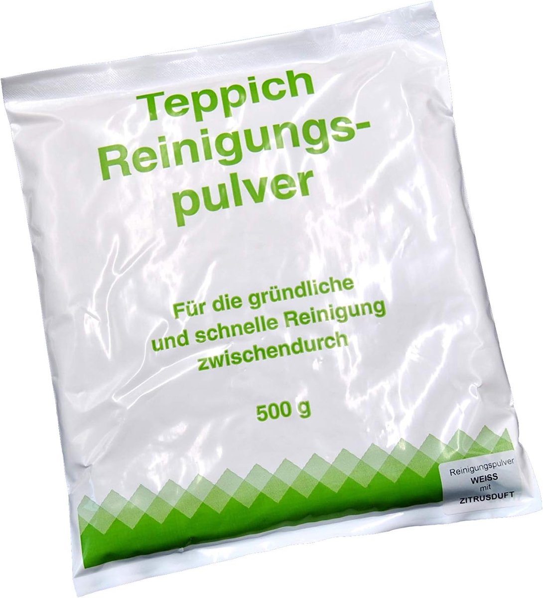 SnelShoppen - Vloerkleed Reinigingspoeder Wit met Citrusgeur 500 g - Duurzaam, Effectief en Gebruiksvriendelijk voor Thuisgebruik