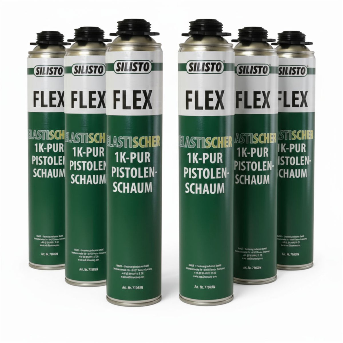 Silisto Purschuim Flex B2 - Flexibel & Blijvend Elastisch - Voordeelverpakking - 750 ml - 6 stuks