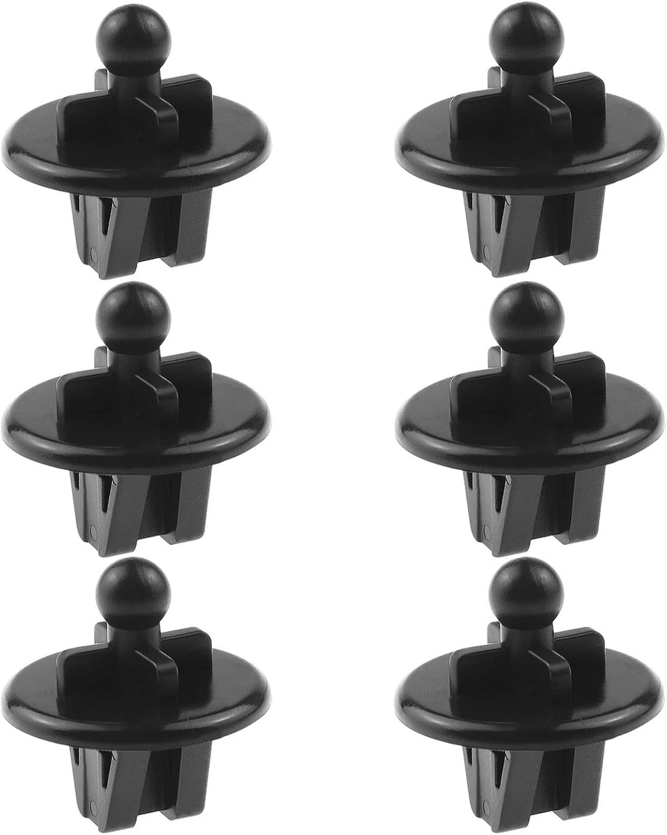SnelShoppen - 6 Stuks Auto Achterpakkelet Clip Vervanging 1028271 Geschikt voor Fiesta 2001-2008 en Fusion 2001-2011 - Plastic Hanger Clips voor Bagag