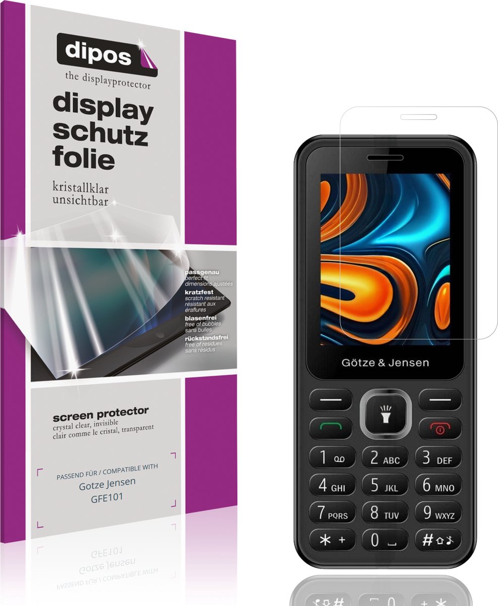 dipos – 4x Beschermfolie geschikt voor Gotze Jensen GFE101 | Krasbestendige & heldere Screenprotector Ultra-Thin