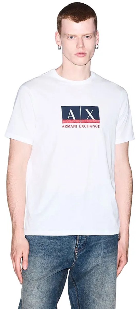 Armani Exchange Xm003037_af10356 T-shirt Met Korte Mouwen Wit L Man