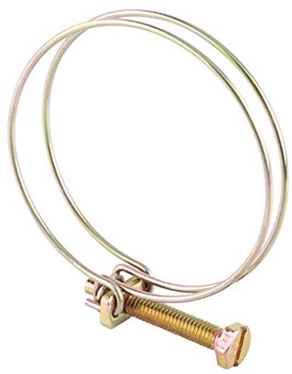 10x Dubbele Draad Slangklemmen - Verstelbaar - RVS met Zinkcoating - 52-57mm