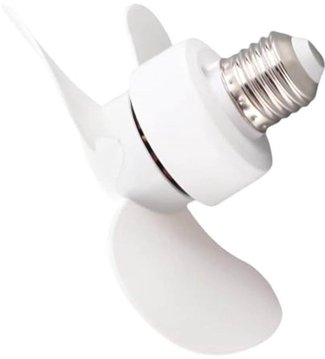 E27 E26 Socket Mini Fan Energy Savings in een Kleine Ventilator voor Slaapkamer Woonkamer Keukenkantoor 85-265V, Lichtontwerp
