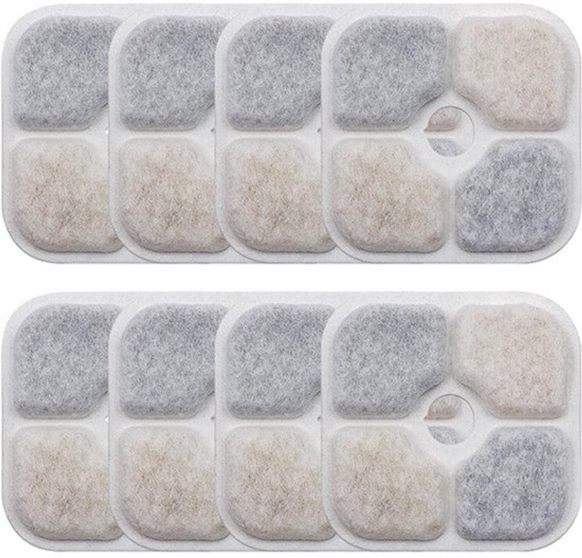Cat Fountain Filter - 8 Stuks - Vervangingsfilters Voor 2.5L Drinkfontein