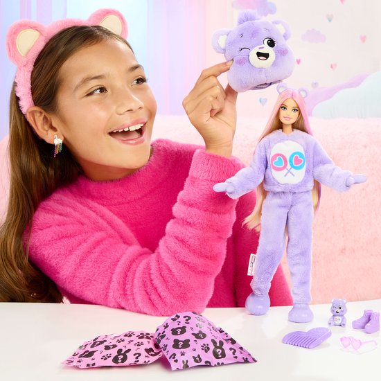 Barbie Troetelbeertjes Cutie Reveal Pop Assortiment, Modepop, Vrouw, 3 jaar, Jongen/meisje, 303 mm, 280 g van Barbie — afbeelding 2