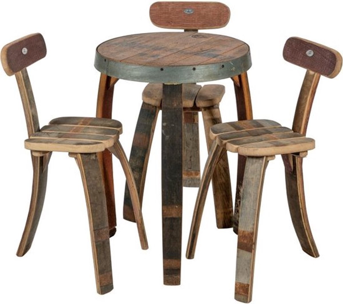 Bol.com Bistro setje "Elzas" (4-delig) / Wijnvat meubels aanbieding