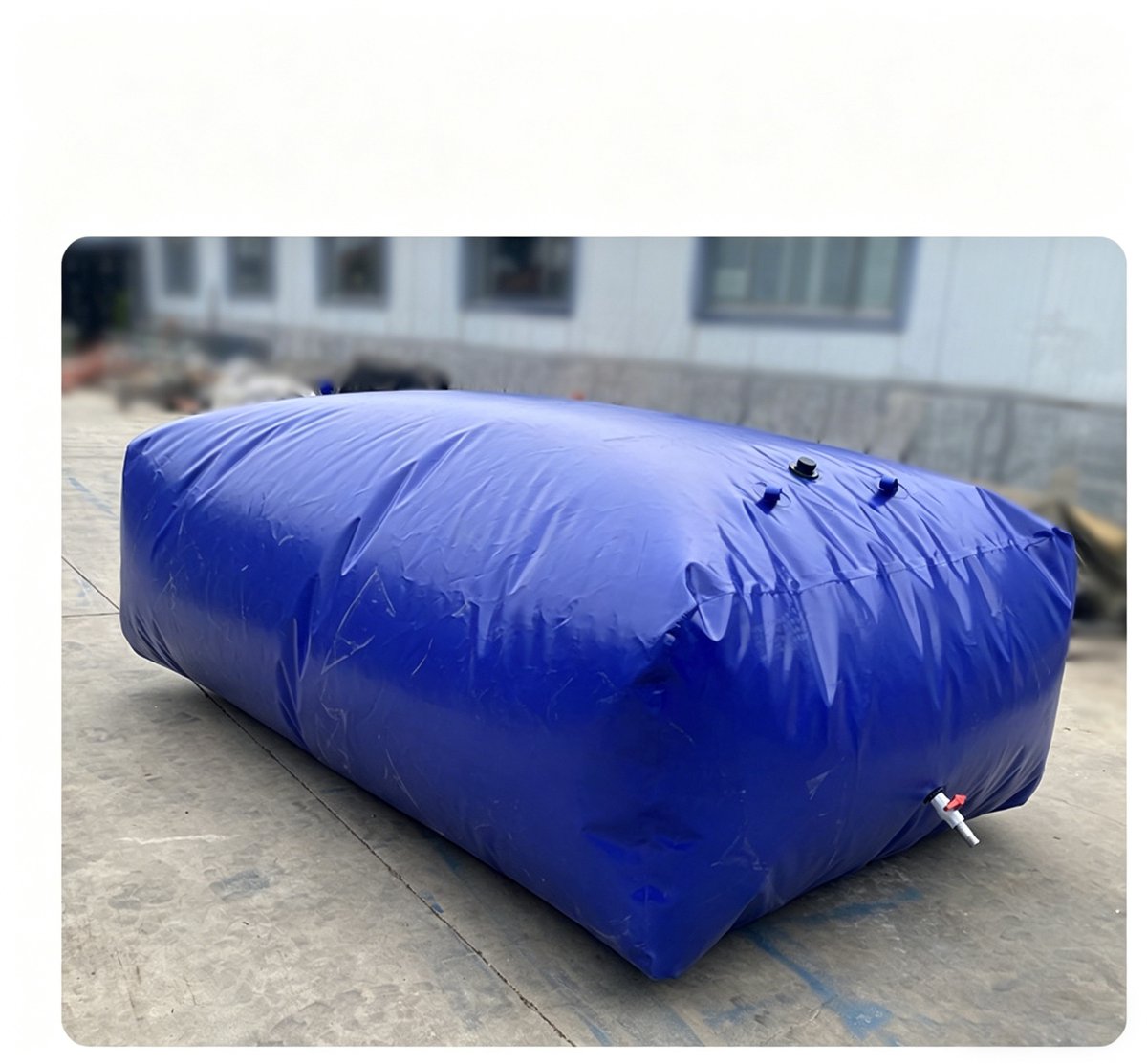 240L zachte waterzak opvouwbare draagbare wateropslagcontainer noodwaterzak voor campers en laadbakken van vrachtwagens brandwerend droogtebestendig blauw